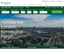 Tablet Screenshot of hikensingtonforumhotel.co.uk